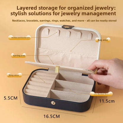 Volas Portable Dual Layer Jewelry Storage Box