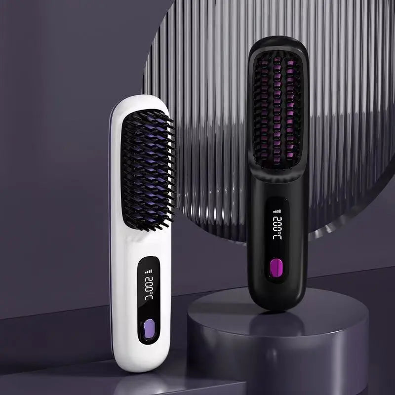 Volas Wireless Hair Straightening Comb with Negative Ion Technology