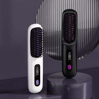 Volas Wireless Hair Straightening Comb with Negative Ion Technology