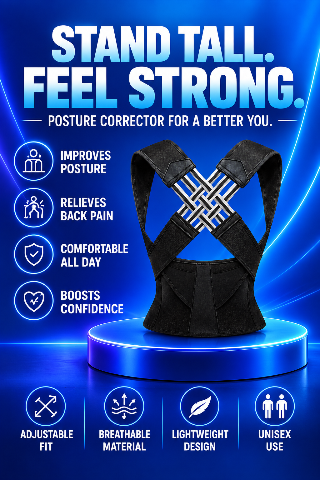 Volas Posture Corrector for Shoulder and Back Support
