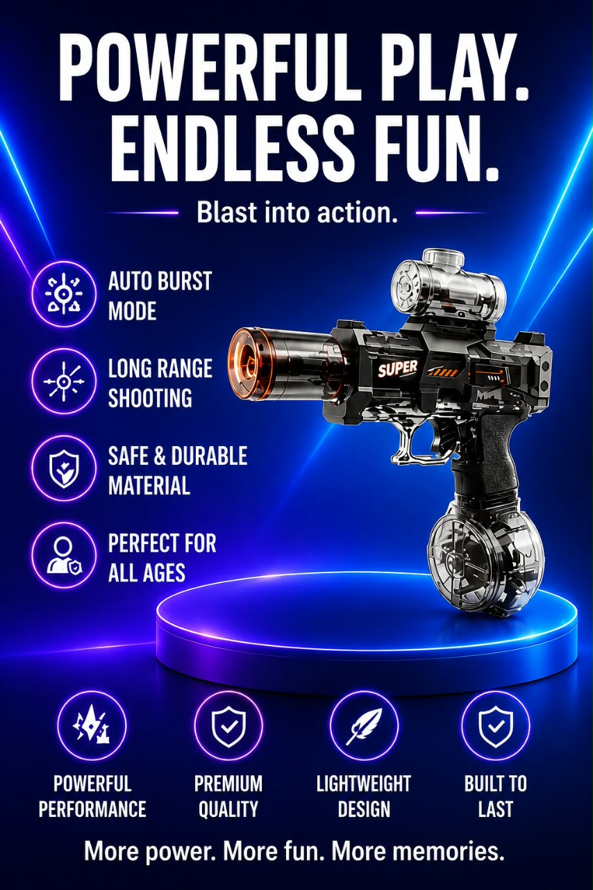 Volas Electric Water Gun with Light Effect