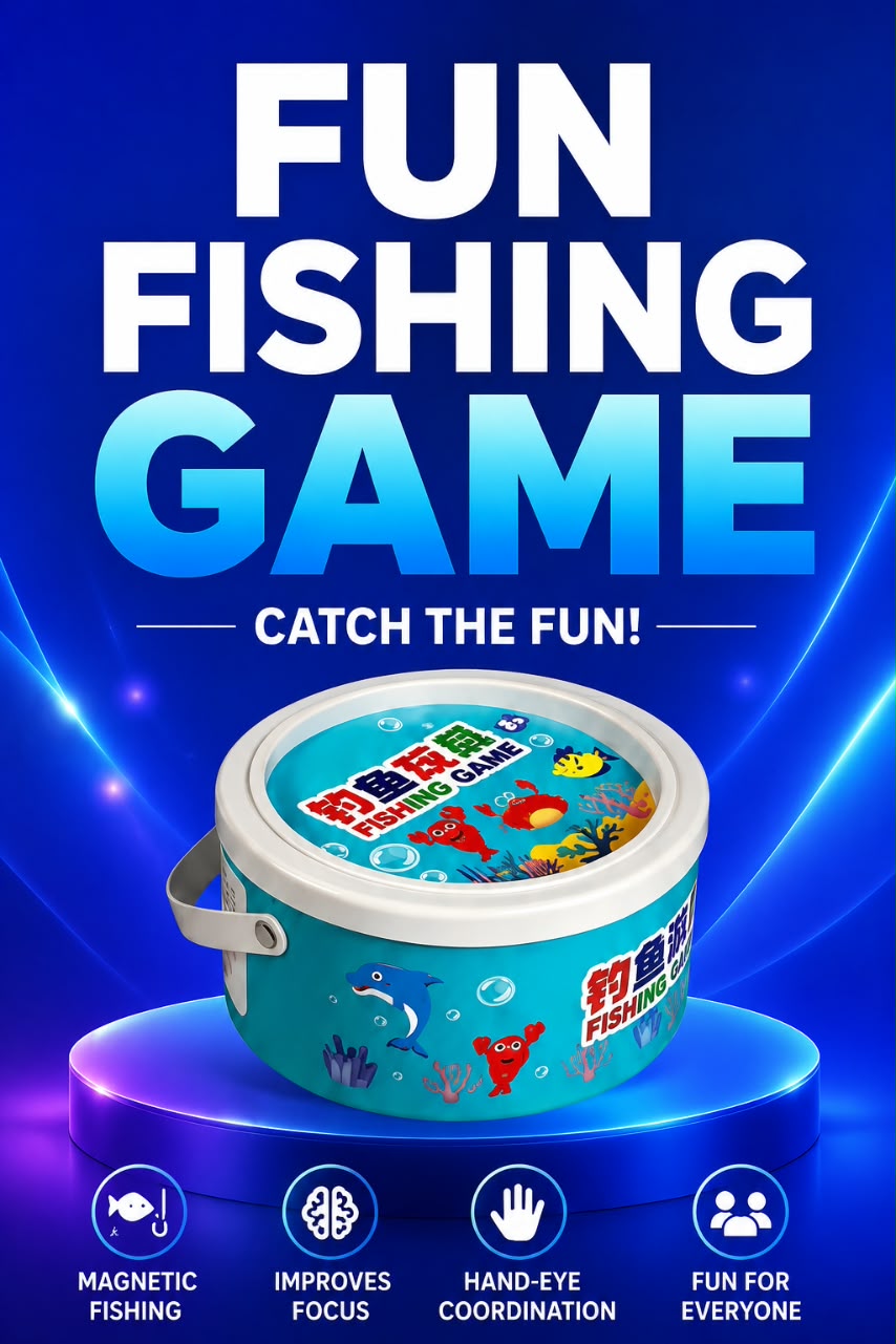 Volas Wooden Magnetic Fishing Game for Kids