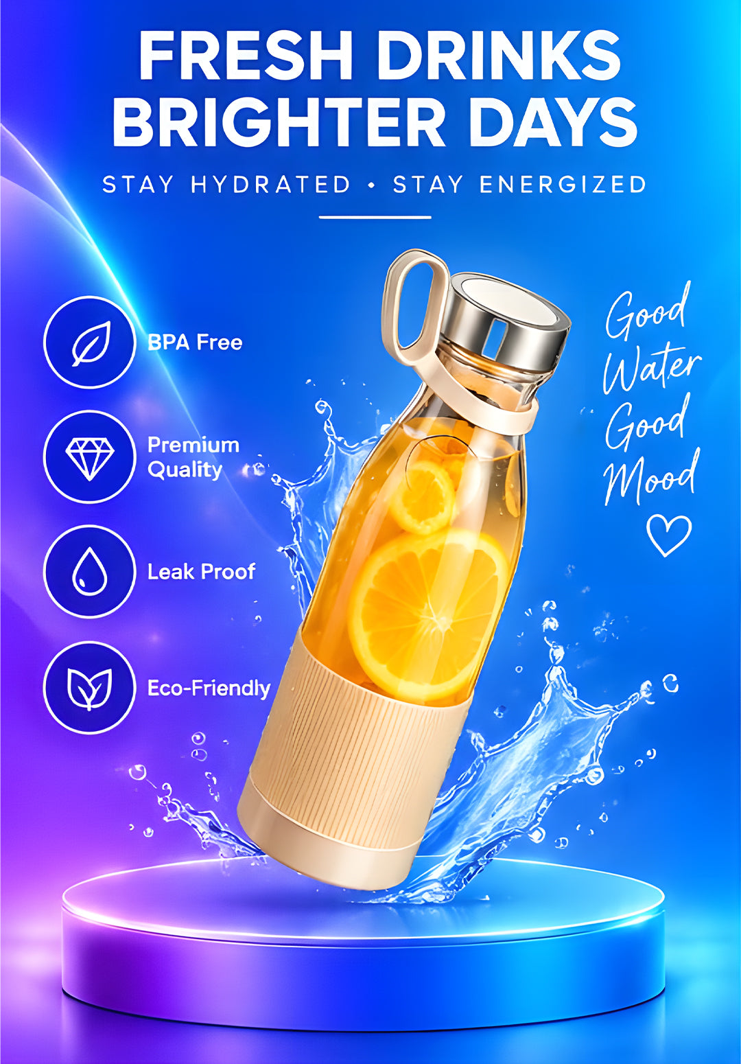 Volas Mini USB Rechargeable Portable Juicer Cup