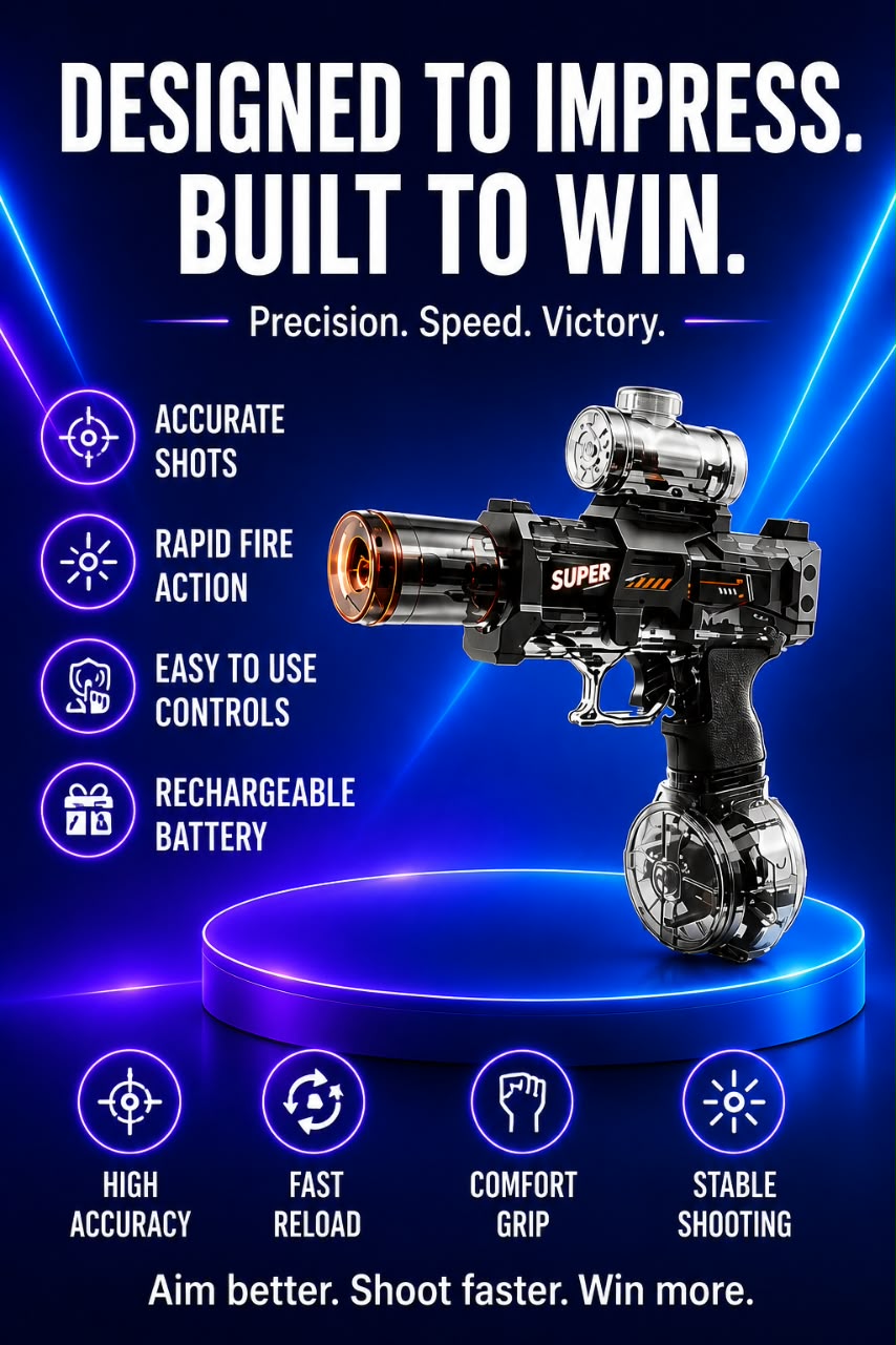 Volas Electric Water Gun with Light Effect