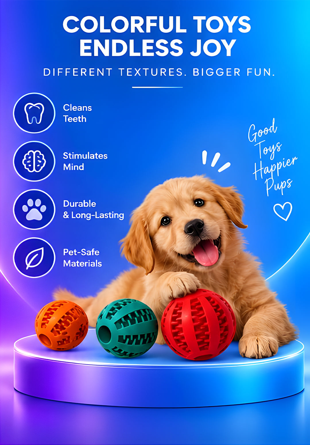 Volas Pet Chew Toy with Food Dispenser