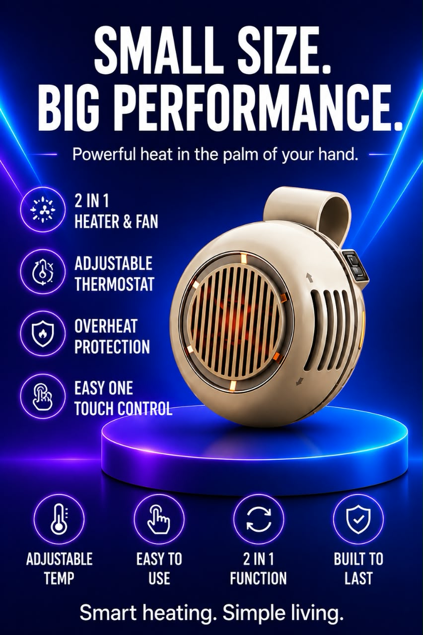 Volas Portable USB Rechargeable Bladeless Mini Fan