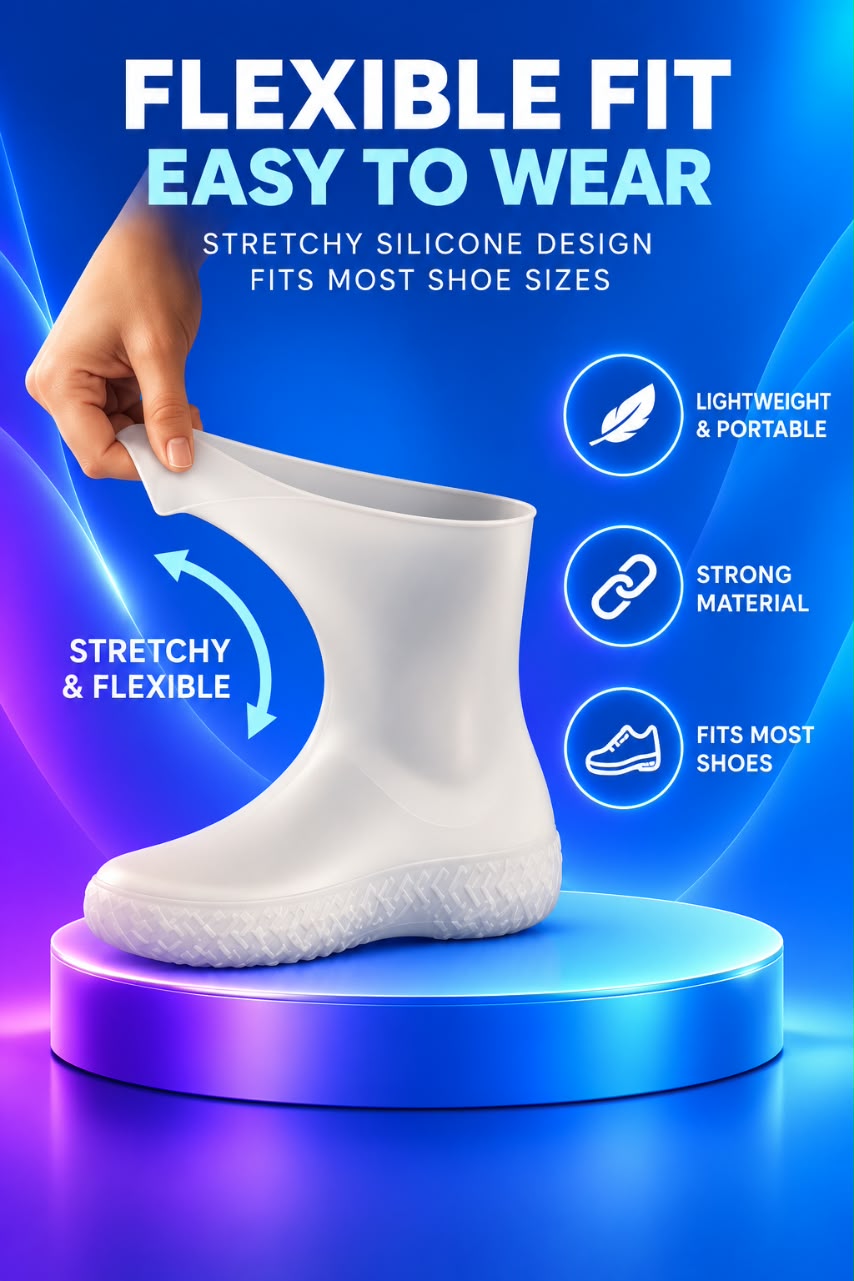 Volas Waterproof Non-Slip PVC Shoe Covers