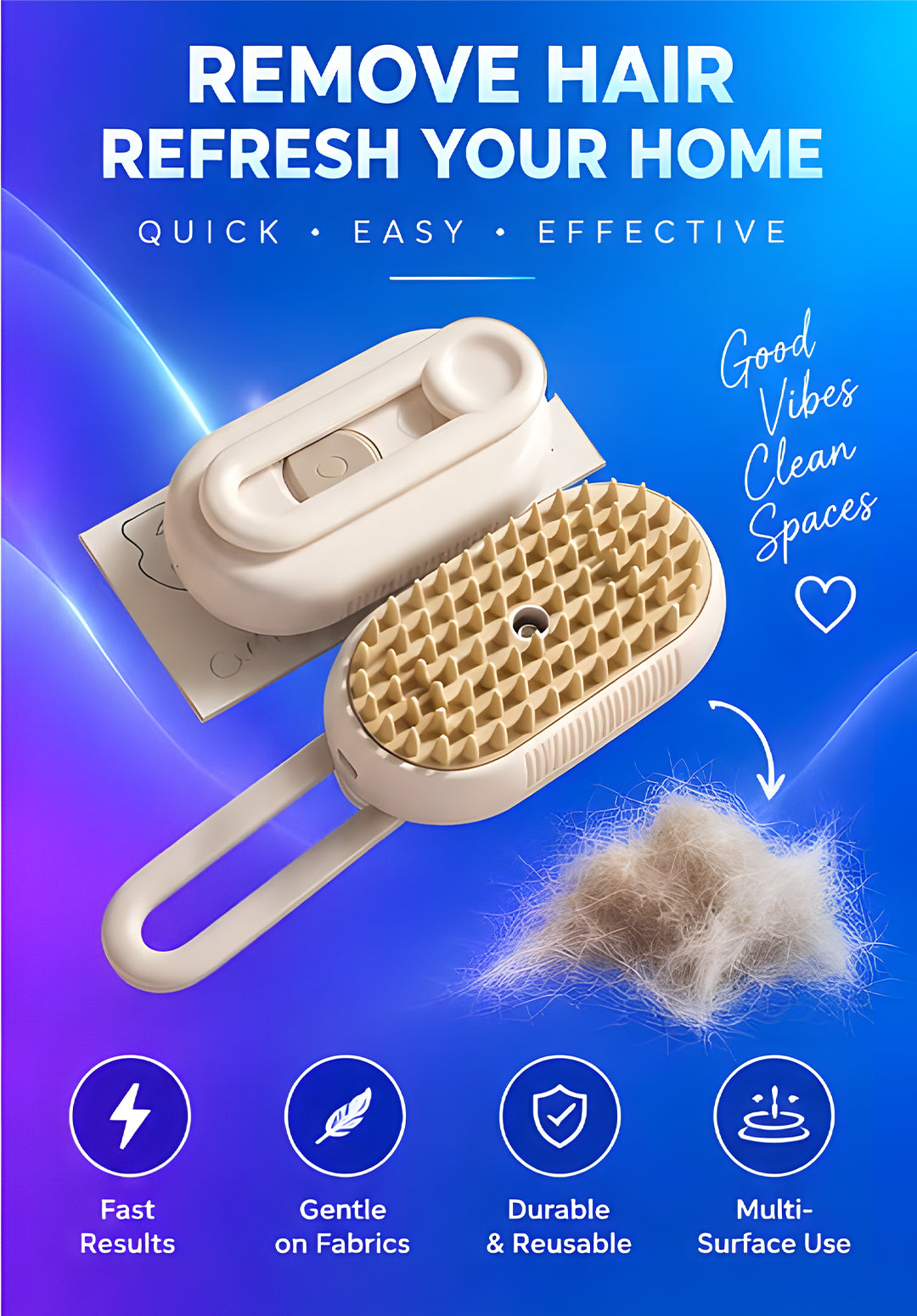 Volas Pet Spray Massage Comb Cat Steam Comb Hair Comb
