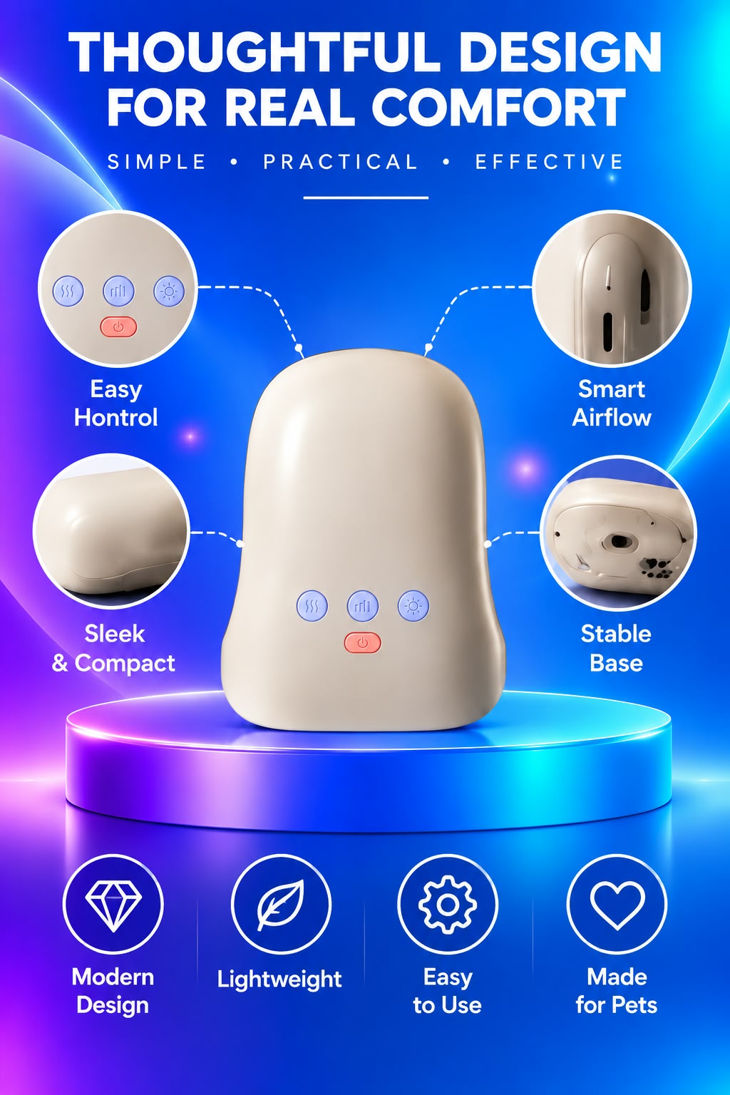 Volas Hand Massager with Heating and Air Wave Technology