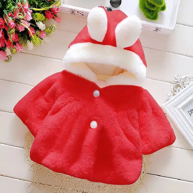 Volas Girls Faux Fur Hooded Coat