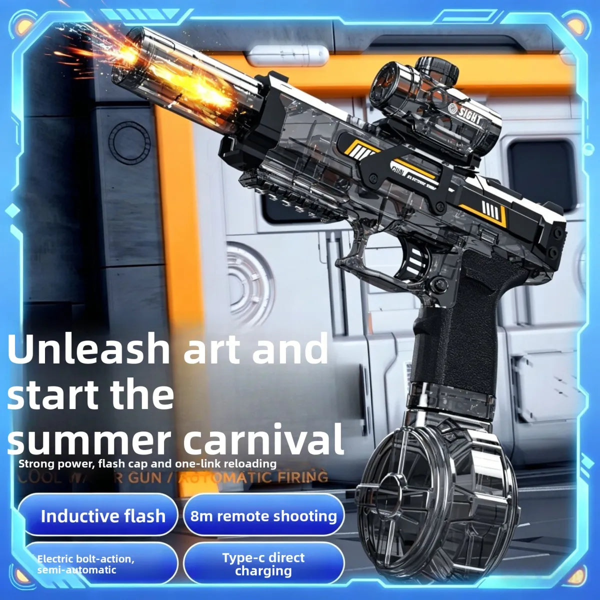 Volas Electric Water Gun with Light Effect