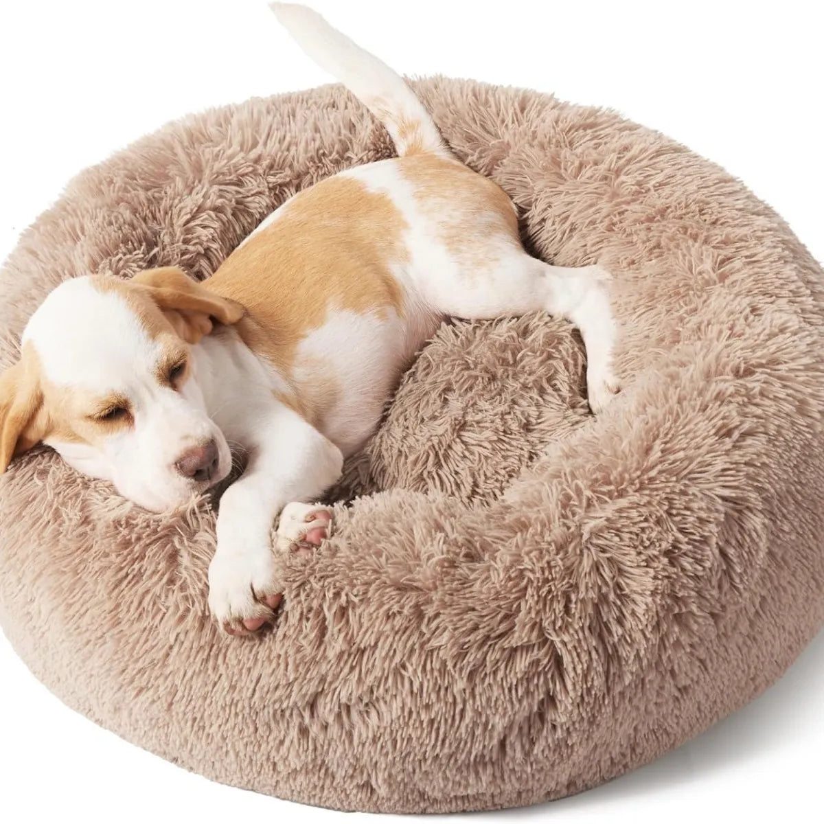 Volas Round Fluffy Plush Pet Bed