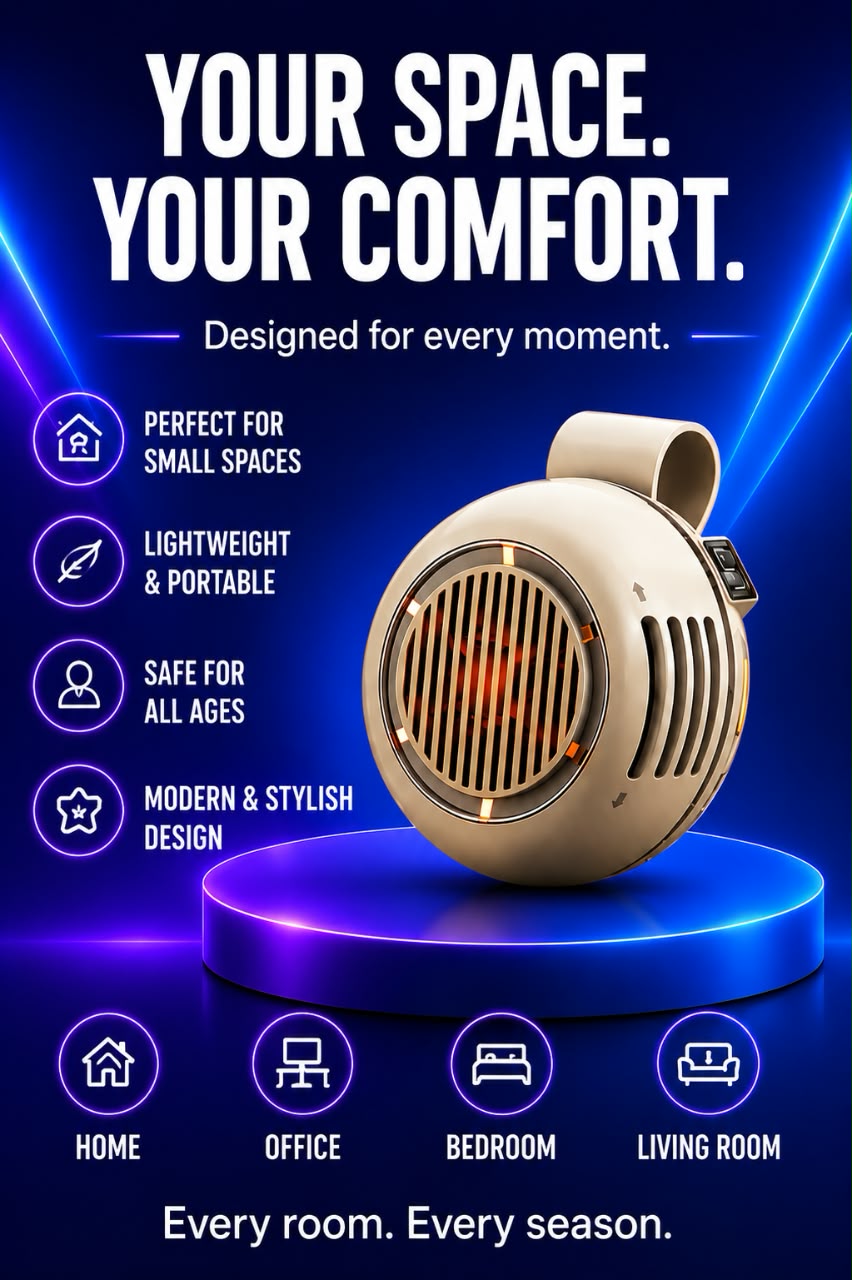 Volas Portable USB Rechargeable Bladeless Mini Fan