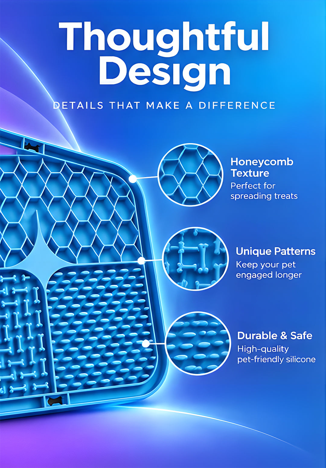 Volas Silicone Pet Licking Slow Feeder Pad