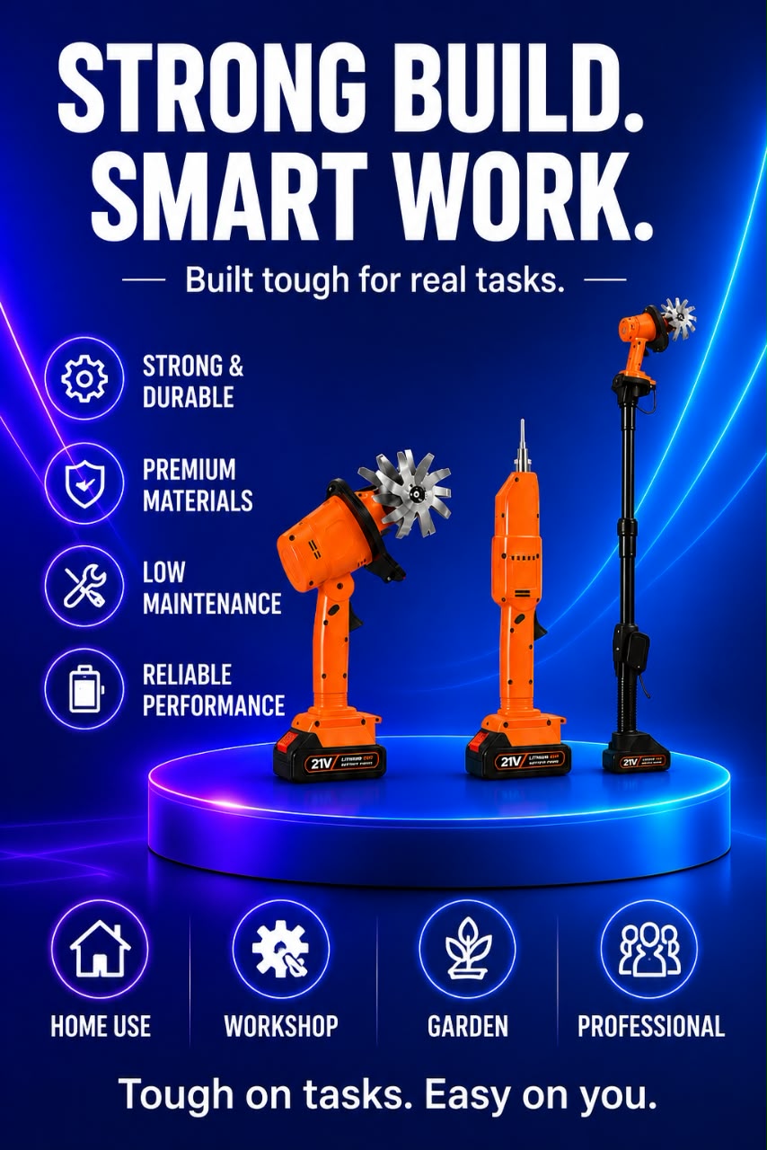Volas Handheld Electric Garden Tiller and Weeder