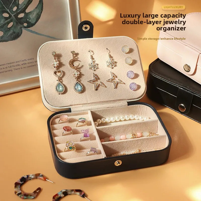 Volas Portable Dual Layer Jewelry Storage Box