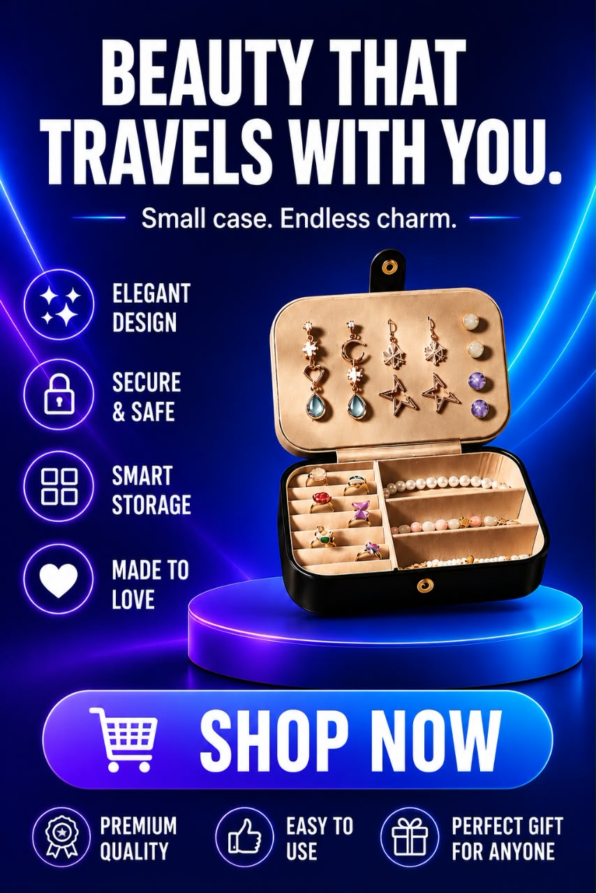 Volas Portable Dual Layer Jewelry Storage Box