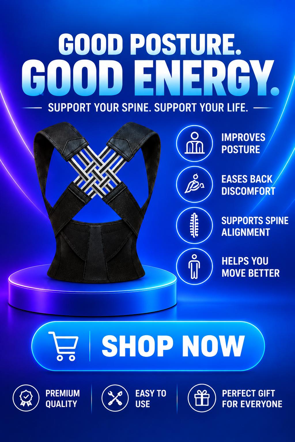 Volas Posture Corrector for Shoulder and Back Support