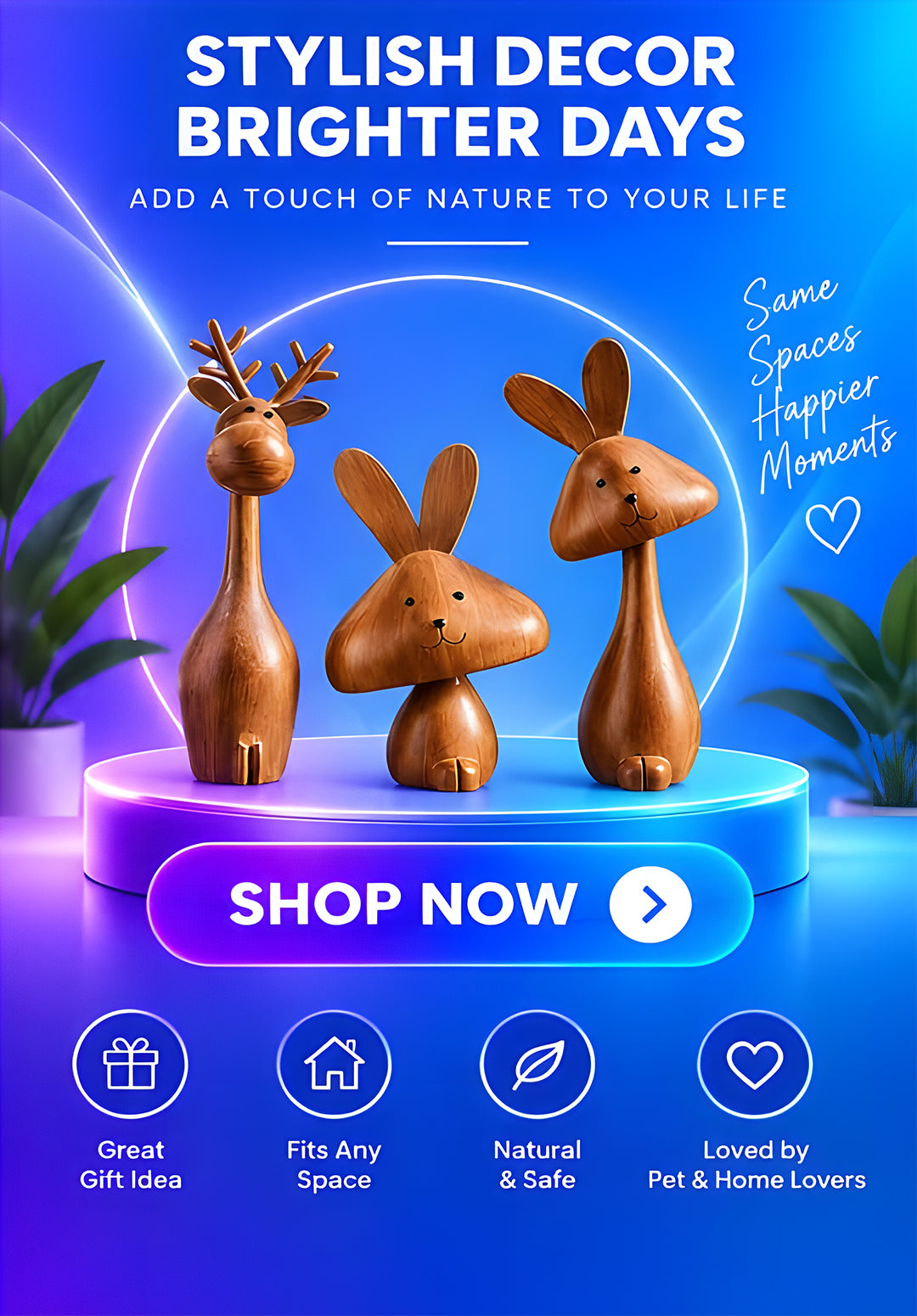 Volas Medieval Style Rabbit Family Figurine