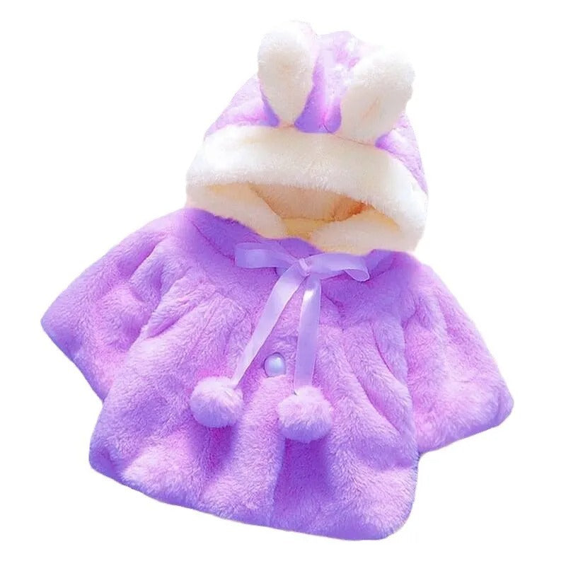 Volas Girls Faux Fur Hooded Coat