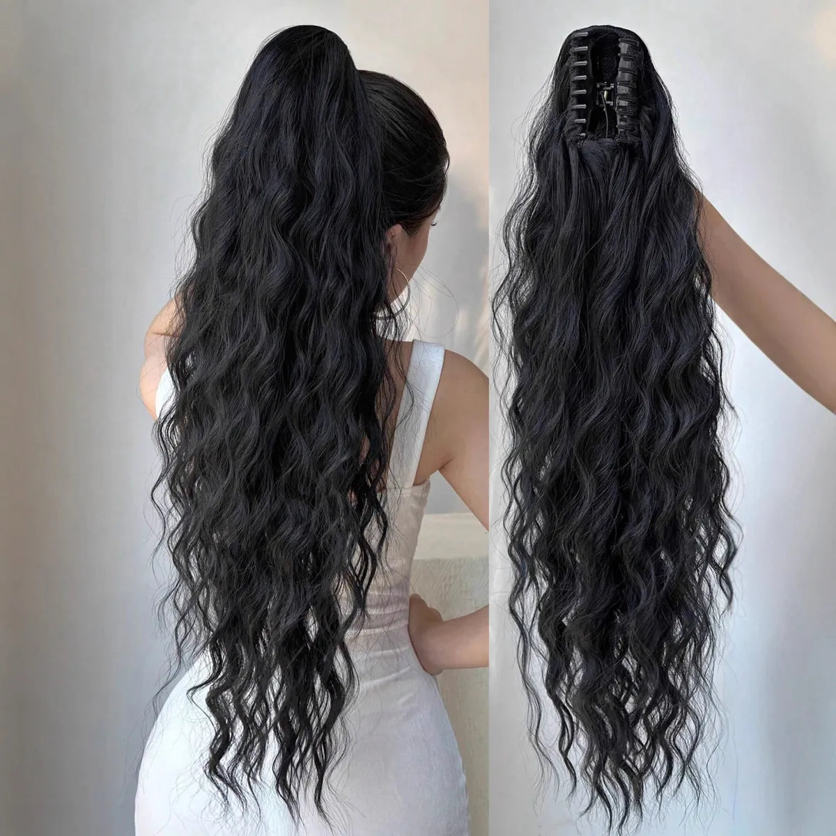 Volas Synthetic Hair Ponytail with Claw Clip