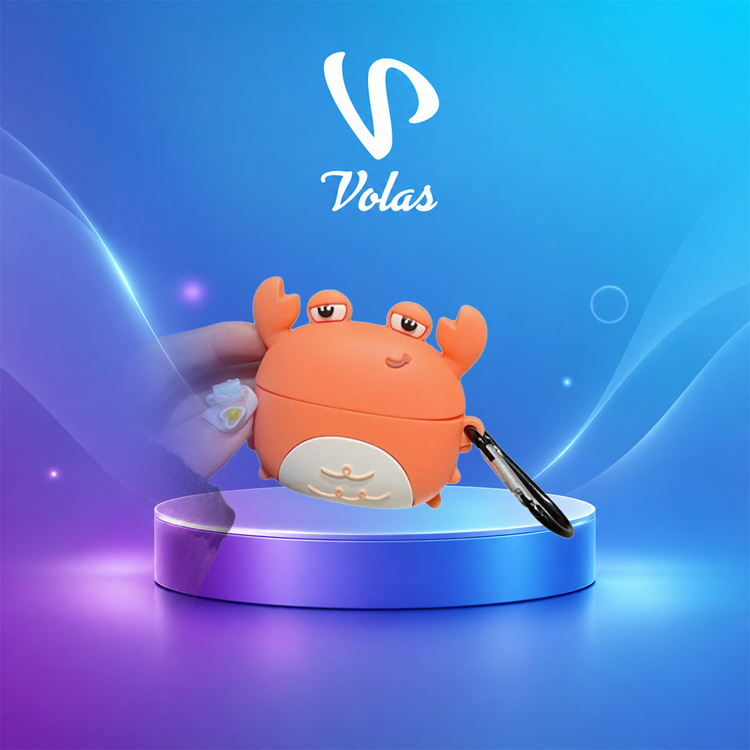 Volas Cartoon Silicone AirPods Case Cover