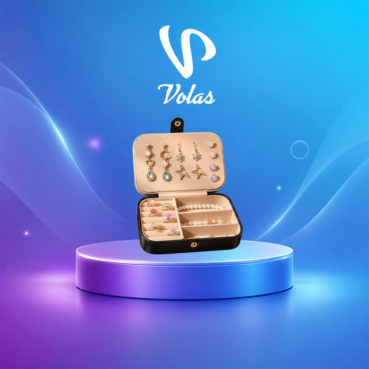 Volas Portable Dual Layer Jewelry Storage Box