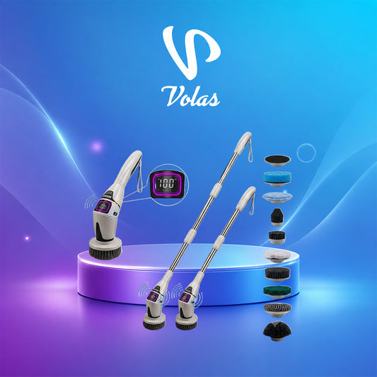 Volas Multifunctional Wireless Electric Cleaning Brush with Voice Prompt