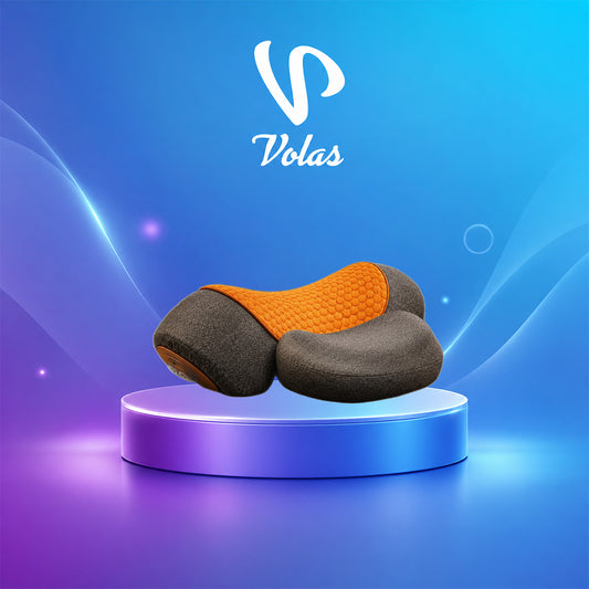 Volas Adjustable Heating Massage Neck Pillow with Memory Foam