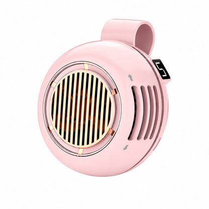 Pink handheld hair dryer with a white background