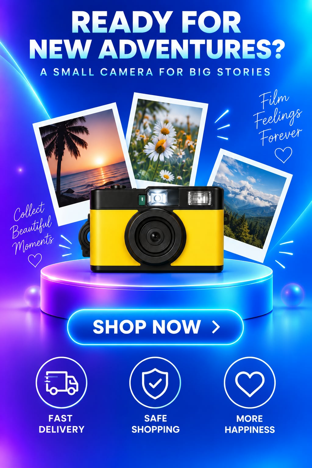 Volas Retro Digital Camera with HD Filters