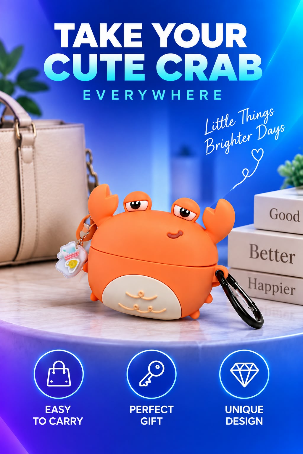 Volas Cartoon Silicone AirPods Case Cover