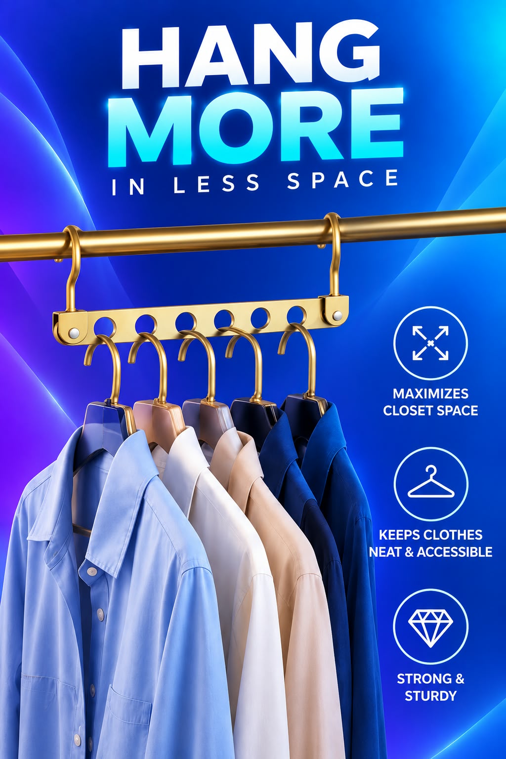 Volas Aluminum Alloy Folding Pants Hanger