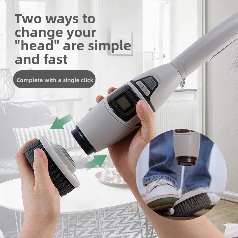 Volas Multifunctional Wireless Electric Cleaning Brush with Voice Prompt