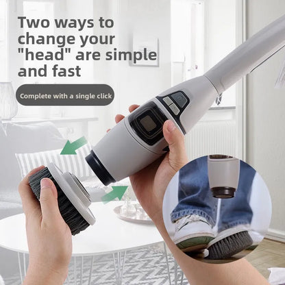 Volas Multifunctional Wireless Electric Cleaning Brush with Voice Prompt