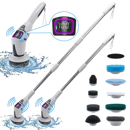 Volas Multifunctional Wireless Electric Cleaning Brush with Voice Prompt