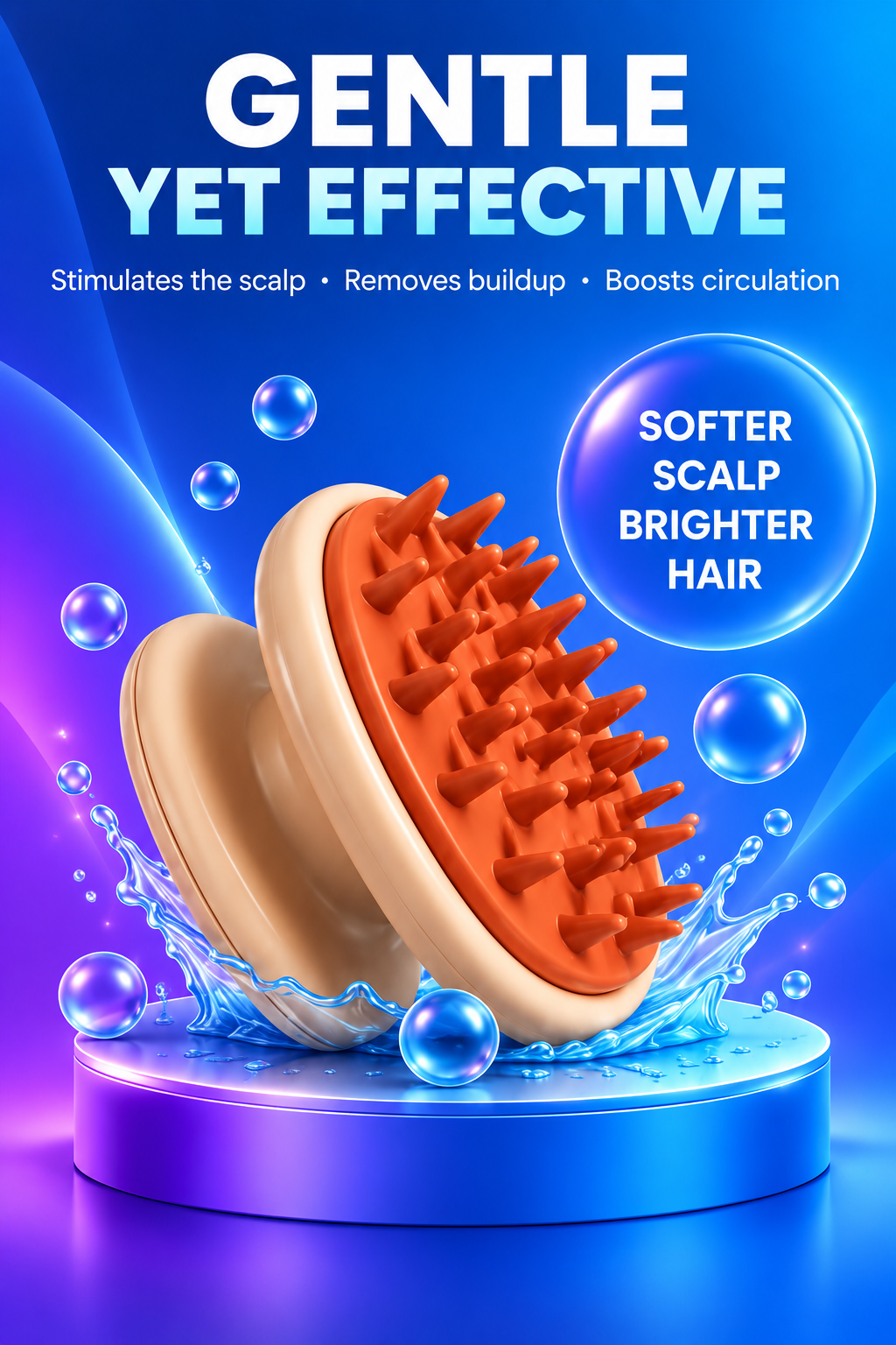 Volas Hair-washing brush and shampoo comb