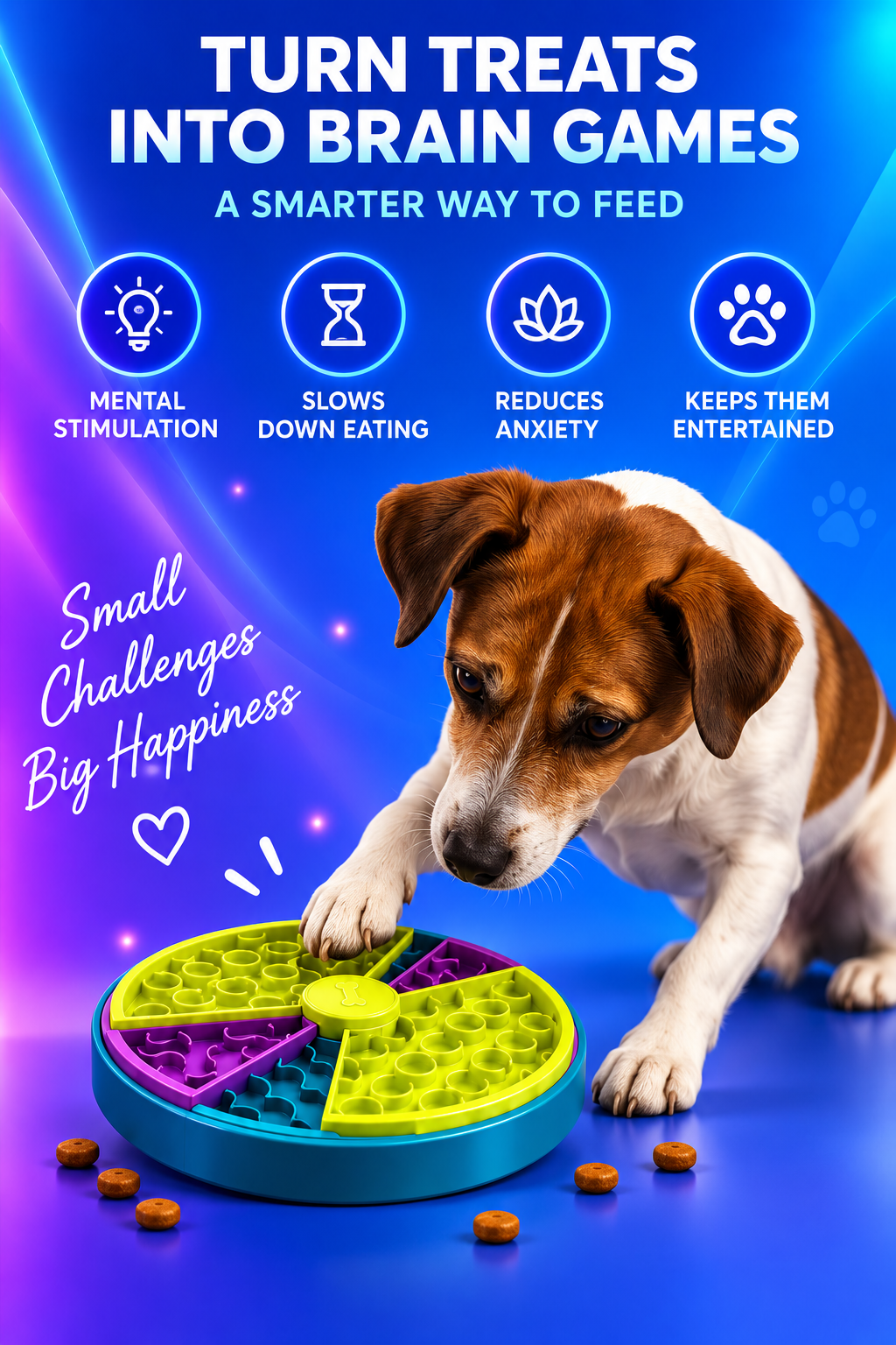 Volas Three-Layer Slow-Feeding Pet Bowl