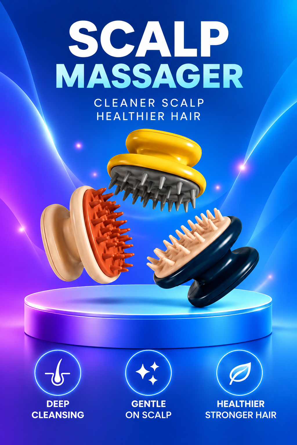 Volas Hair-washing brush and shampoo comb