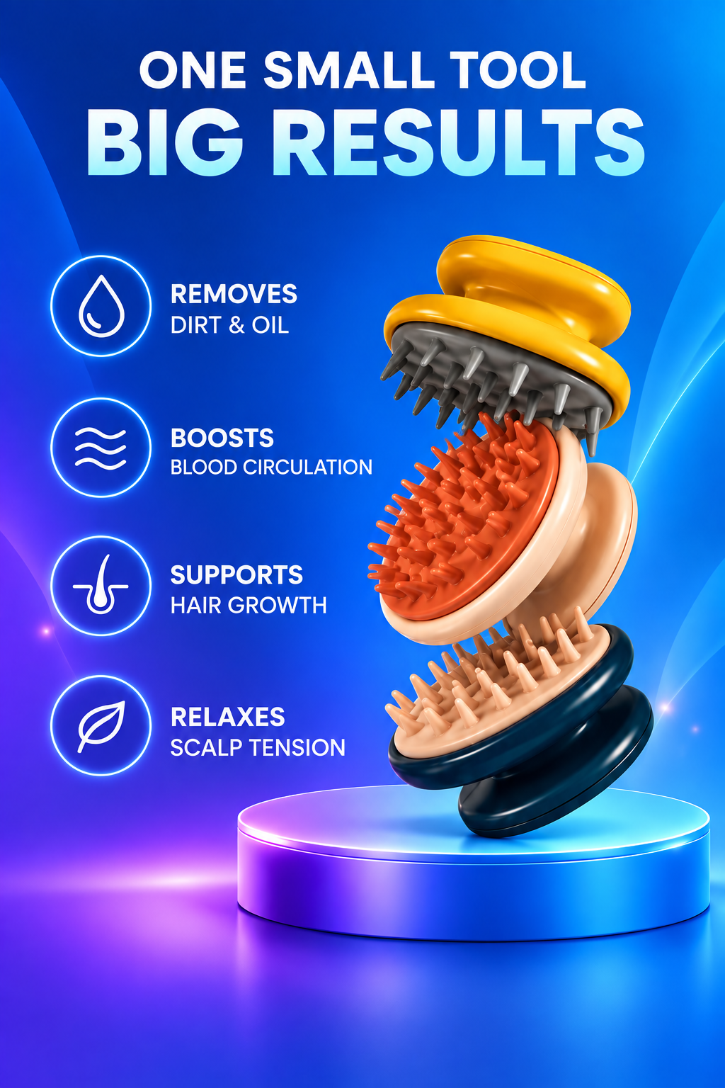 Volas Hair-washing brush and shampoo comb