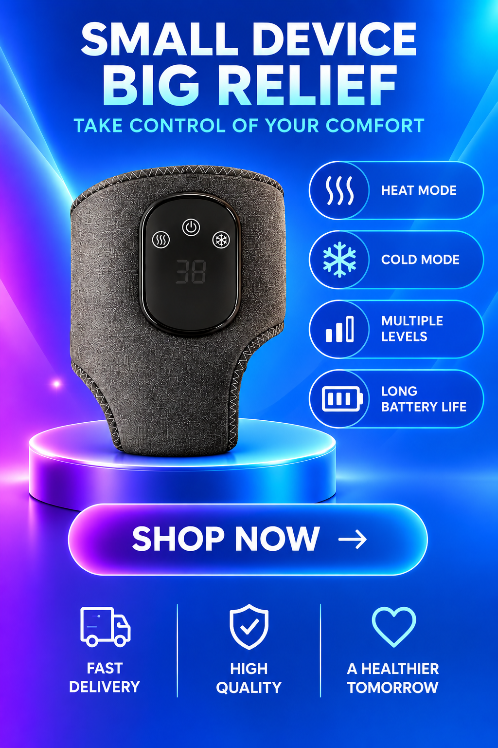 Volas Electric Heating Ankle Protector with Vibration Massage and Graphene Technology