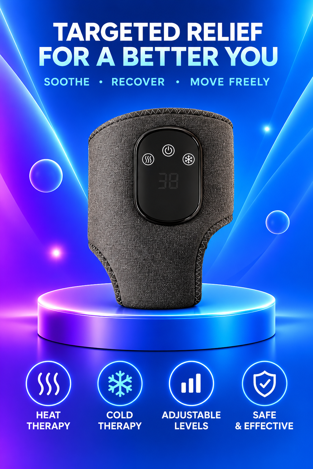 Volas Electric Heating Ankle Protector with Vibration Massage and Graphene Technology