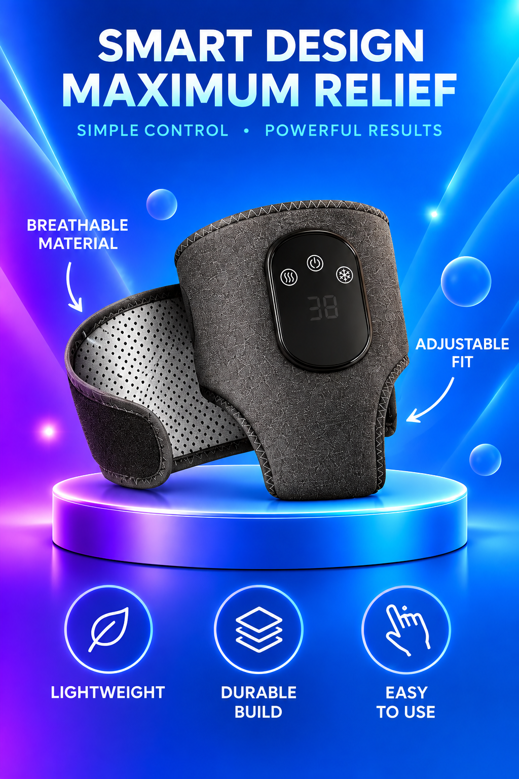 Volas Electric Heating Ankle Protector with Vibration Massage and Graphene Technology