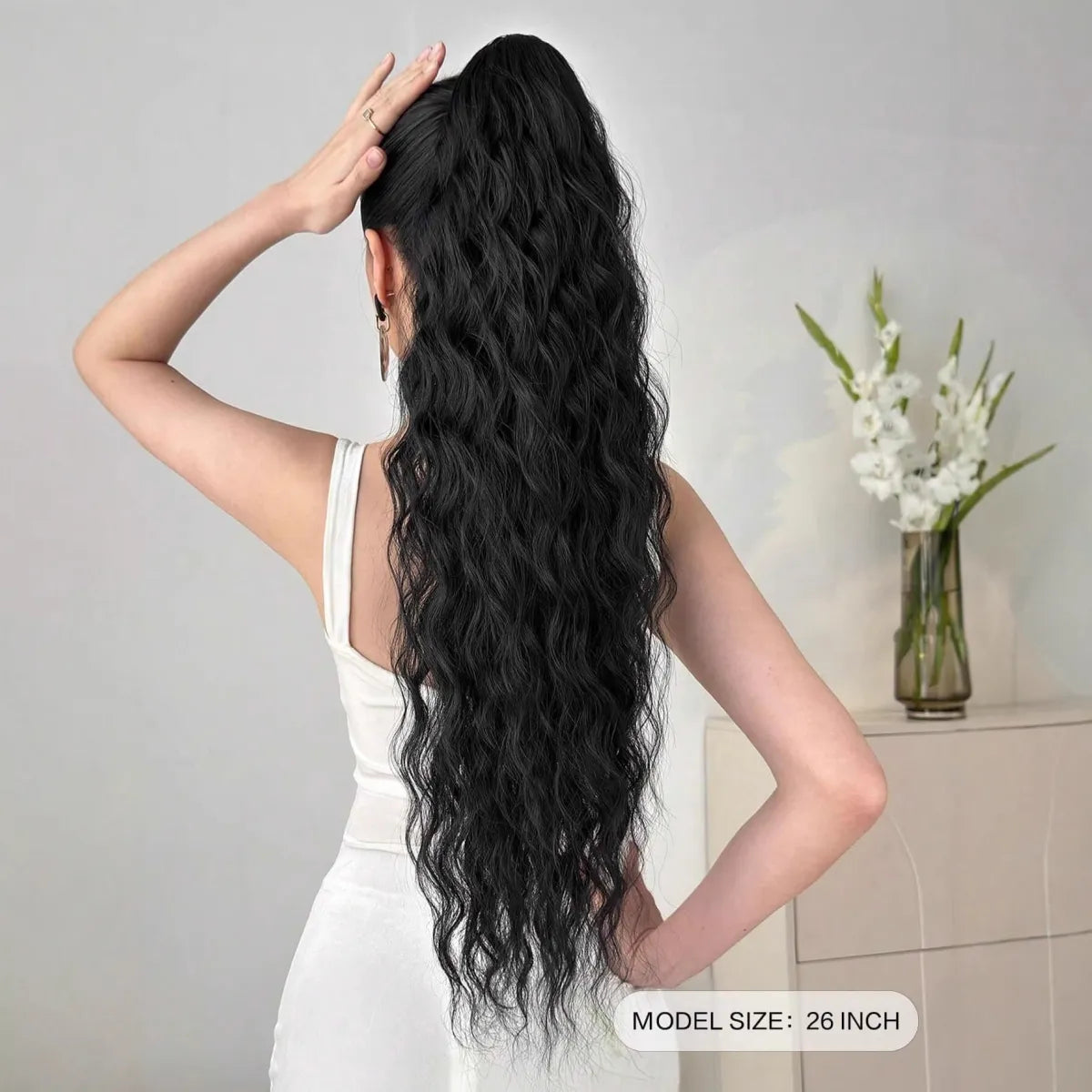Volas Synthetic Hair Ponytail with Claw Clip